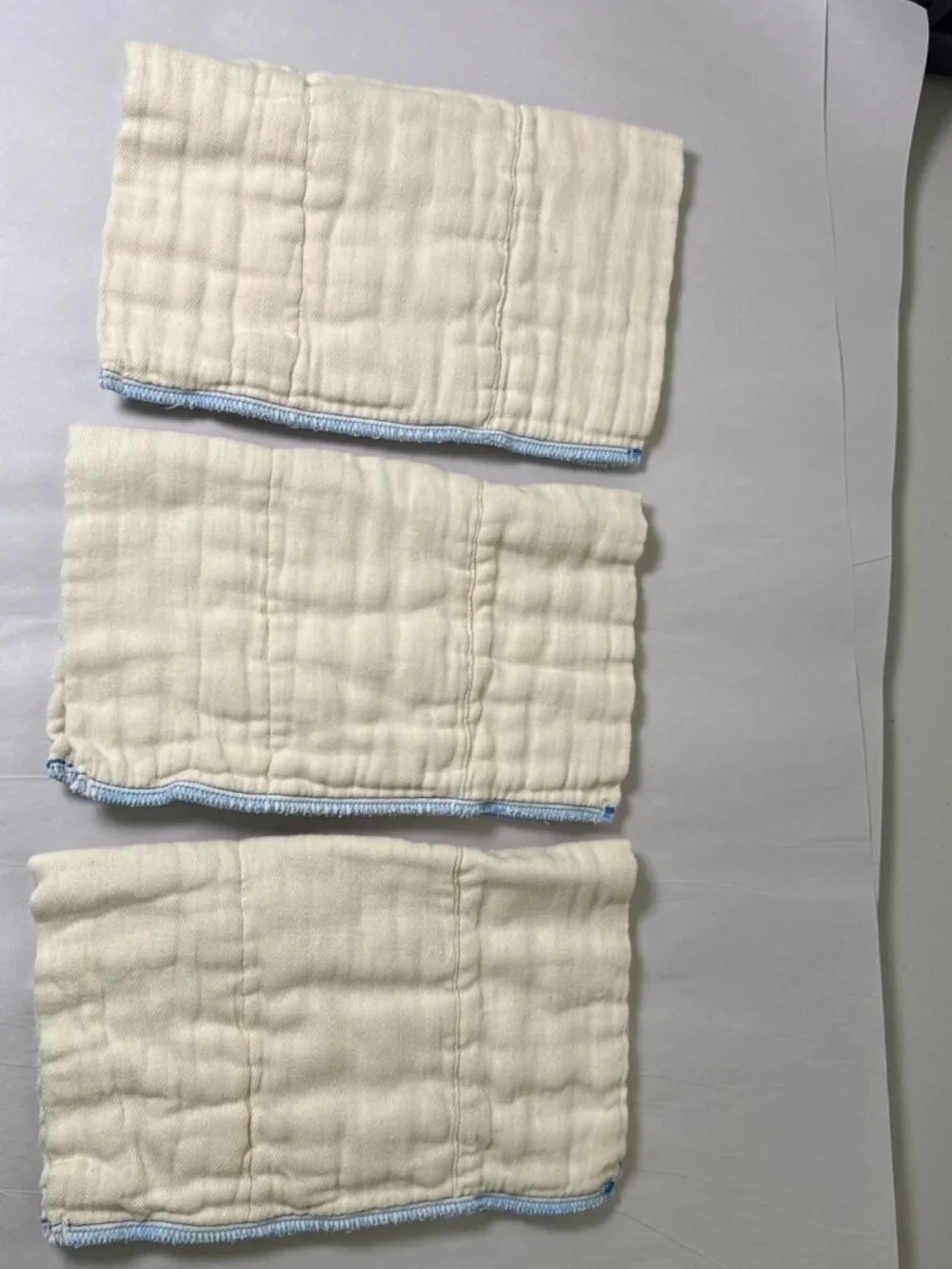 Osocozy Indian Cotton Prefold Cloth Diapers Unbleached Natural Size 1 (6)